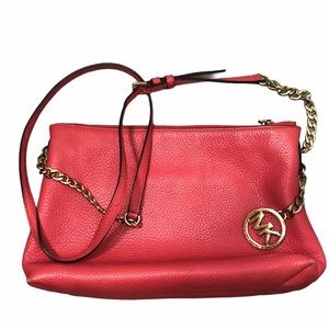 Michael Kors Leather Cross Body Leather Purse